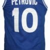 Drazen Petrovic Kronos Puertas Dintel Euro Basketball Jersey Blue