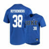 Duke Blue Devils 38 Michael Rothenberg Blue Elite Baseball Jersey