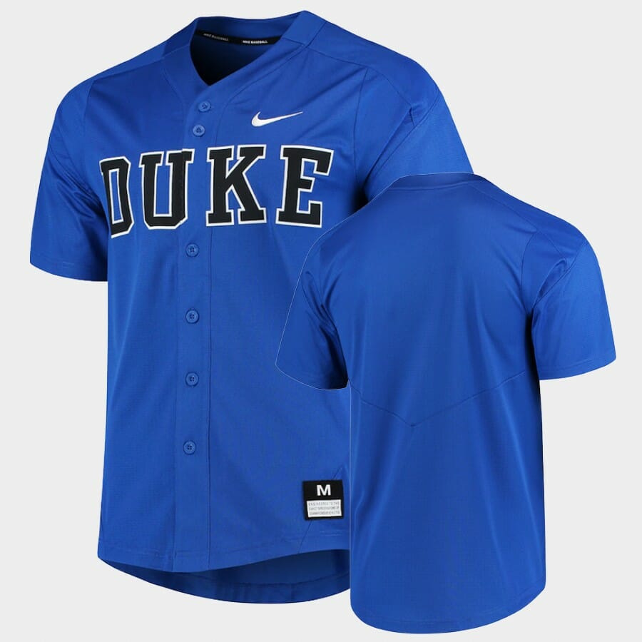 Duke Blue Devils Custom Name Number College Baseball Jersey 1 Duke Blue Devils Custom Name Number College Baseball Jersey
