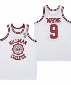 Dwayne Wayne #9 Hillman College Basketball Jersey White