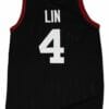Eremy Lin #4 Harvard Basketball Jersey Black 6 Eremy Lin #4 Harvard Basketball Jersey Black