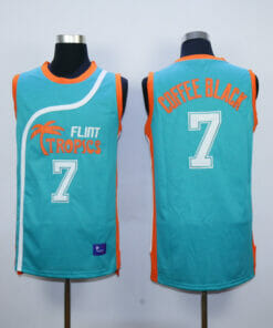 Flint Tropics #7 Coffee Black Basketball Jersey