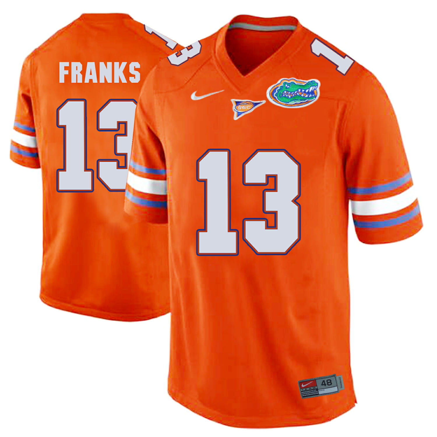 Florida Gators #13 Feleipe Franks College Football Jersey Orange Stitched 1 Florida Gators #13 Feleipe Franks College Football Jersey Orange Stitched