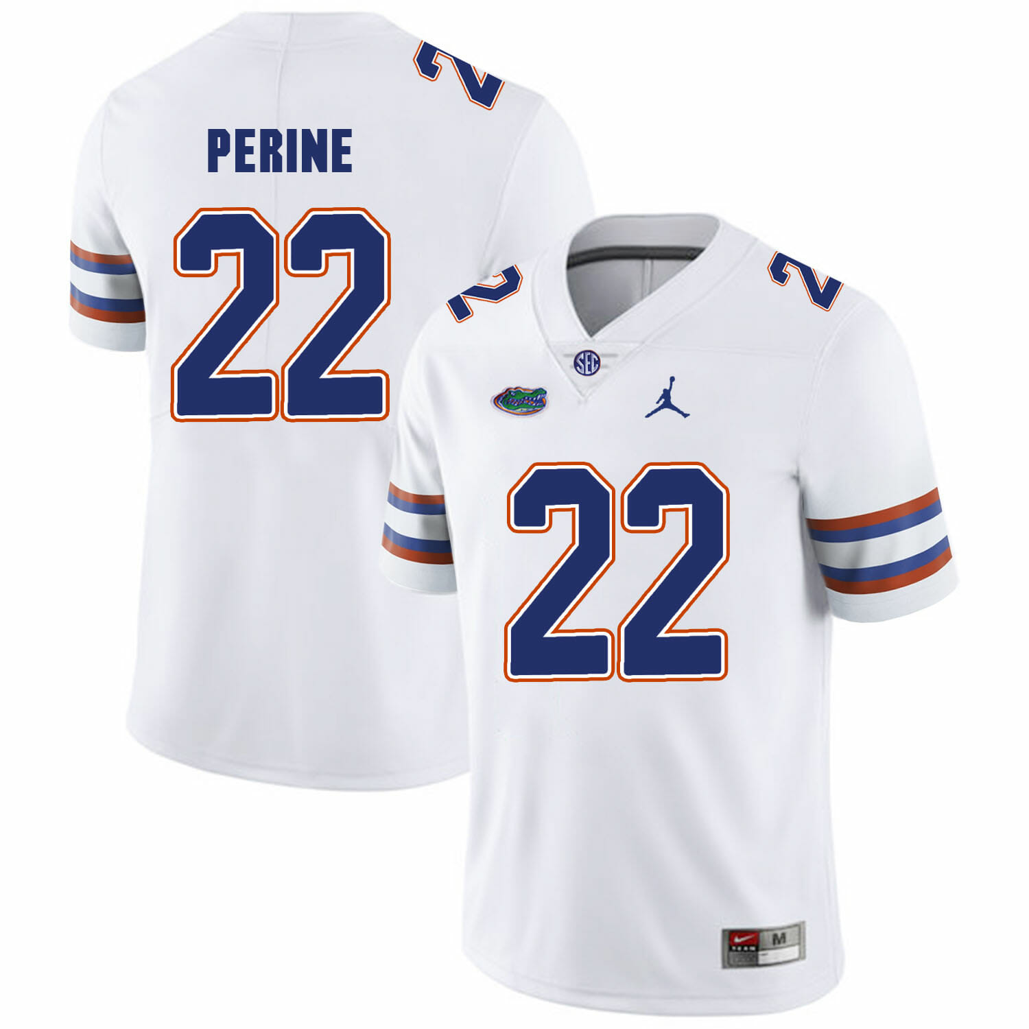 Florida Gators #22 Lamical Perine NCAA Football Jersey White Logo Patch 1 Florida Gators #22 Lamical Perine NCAA Football Jersey White Logo Patch