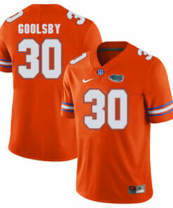 Florida Gators #30 DeAndre Goolsby NCAA Football Jersey Orange Logo Patch
