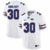 Florida Gators #30 DeAndre Goolsby NCAA Football Jersey White Logo Patch