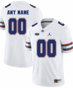 Custom Florida Gators Football Jersey Name Number NCAA White 2018