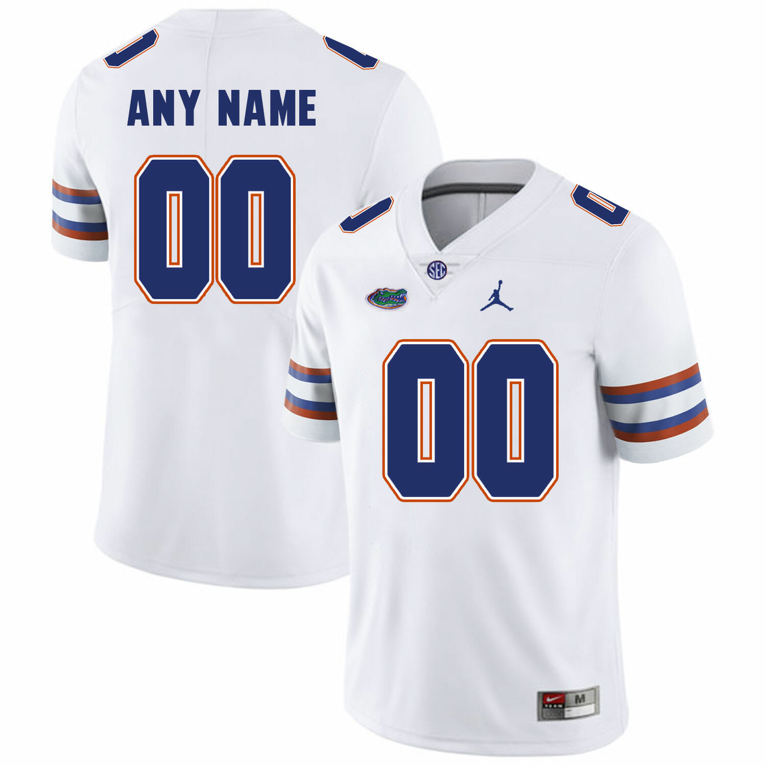 Custom Florida Gators Football Jersey Name Number NCAA White 2018 1 Custom Florida Gators Football Jersey Name Number NCAA White 2018