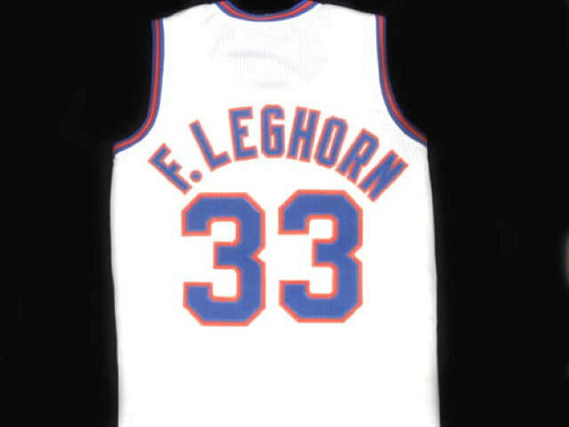 Foghorn Leghorn #33 Tune Squad Space Jam Basketball Jersey White 1 Foghorn Leghorn #33 Tune Squad Space Jam Basketball Jersey White
