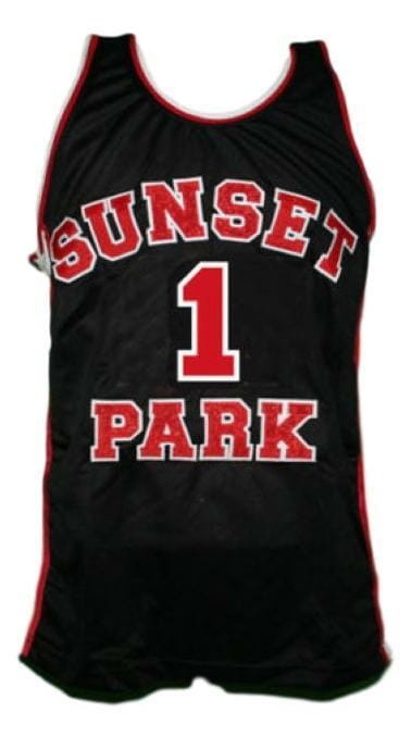 Fredo Starr Shorty #1 Sunset Park Basketball Jersey Black Malcom Terry