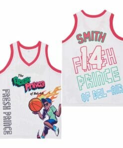 Fresh Prince #14 Smith Movie Basketball Jersey White