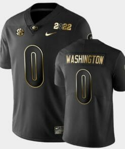 Georgia Darnell Washington Jersey #0 Black 2021 National Champions Golden
