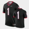 Georgia Bulldogs #1 Black Legend Alternate Jersey 6 Georgia Bulldogs #1 Black Legend Alternate Jersey