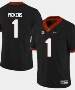 Georgia Bulldogs #1 George Pickens College Football Jersey Black