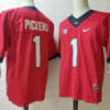 Georgia Bulldogs #1 George Pickens NCAA Football Jersey Red