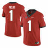 Georgia Bulldogs #1 Justin Fields NCAA College Football Jersey Red