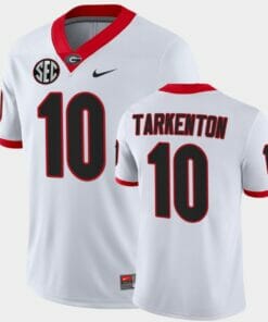 Georgia Bulldogs #10 Fran Tarkenton White College Football Alumni Jersey
