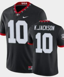 Georgia Bulldogs #10 Kearis Jackson Black College Football Alternate Game Jersey