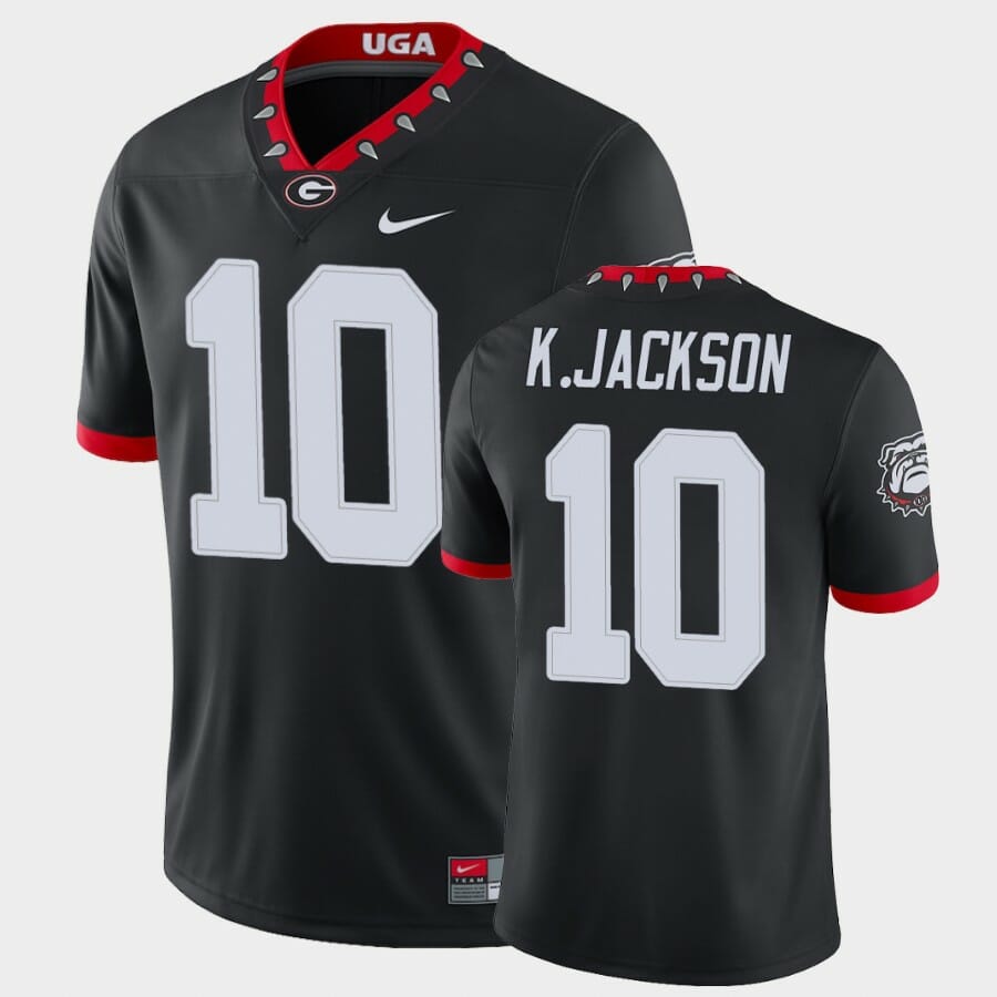 Georgia Bulldogs #10 Kearis Jackson Black College Football Alternate Game Jersey 1 Georgia Bulldogs #10 Kearis Jackson Black College Football Alternate Game Jersey