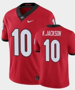 Georgia Bulldogs #10 Kearis Jackson Red Limited Football Jersey