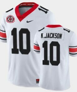 Georgia Bulldogs #10 Kearis Jackson White College Football 40th Anniversary Alternate Jersey
