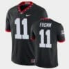 Georgia Bulldogs #11 Jake Fromm Black College Football Alternate Game Jersey 7 Georgia Bulldogs #11 Jake Fromm Black College Football Alternate Game Jersey