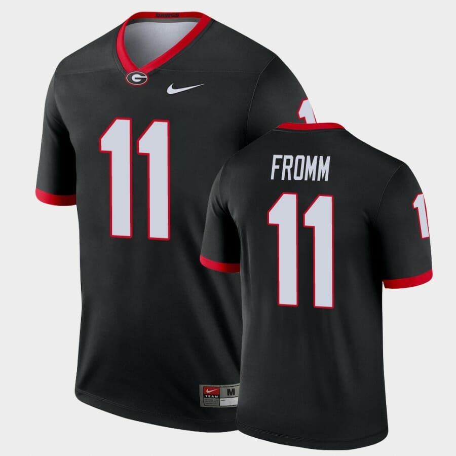 Georgia Bulldogs #11 Jake Fromm Black Legend Alternate Jersey 1 Georgia Bulldogs #11 Jake Fromm Black Legend Alternate Jersey