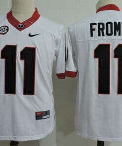 Georgia Bulldogs #11 Jake Fromm College Football Jersey White