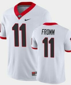 Georgia Bulldogs #11 Jake Fromm White Game College Football Jersey