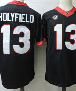 Georgia Bulldogs #13 Holyfield College Football Jersey