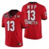 UGA Stetson Bennett Jersey #13 2021-22 CFP National Champions MVP Red 4 UGA Stetson Bennett Jersey #13 2021-22 CFP National Champions MVP Red