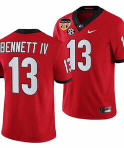 Stetson Bennett Jersey UGA #13 2021 Orange Bowl Red College Football