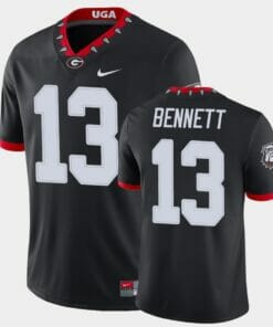 Georgia Bulldogs #13 Stetson Bennett Jersey Black College Football Alternate Game