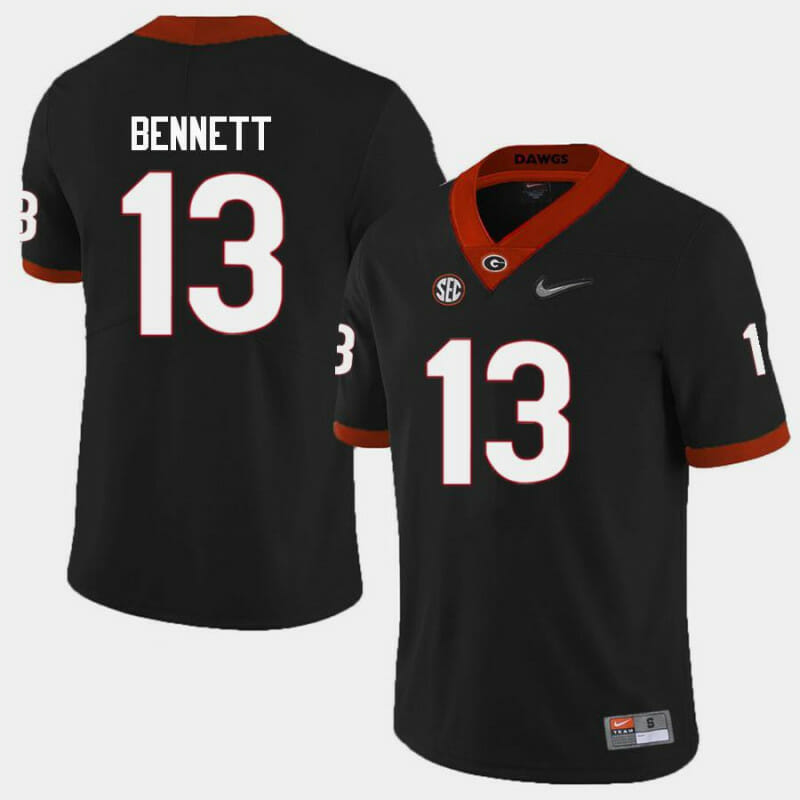 UGA Stetson Bennett Jersey #13 College Football Black 1 UGA Stetson Bennett Jersey #13 College Football Black