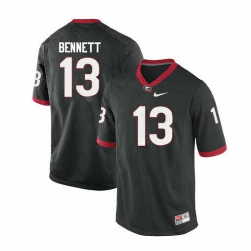 Georgia Bulldogs Bennett Jersey #13 College Football Limited Black