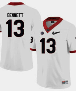 Georgia Stetson Bennett Jersey #13 College Football Limited White