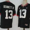 Georgia Bulldogs #13 Stetson Bennett IV Jersey NCAA Football Black New 6 Georgia Bulldogs #13 Stetson Bennett IV Jersey NCAA Football Black New