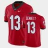 Georgia Bennett Jersey #13 Red College Football Alumni Player