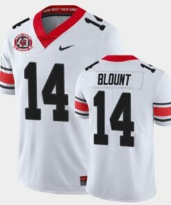 Georgia Bulldogs #14 Trey Blount White College Football 40th Anniversary Alternate Jersey