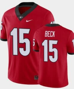 Georgia Bulldogs #15 Carson Beck Red College Football Alumni Player Jersey
