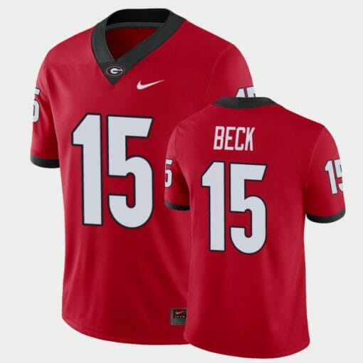 Georgia Bulldogs #15 Carson Beck Red College Football Alumni Player Jersey