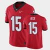 Georgia Bulldogs #15 Carson Beck Red Limited Jersey