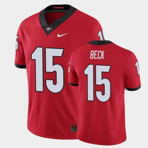 Georgia Bulldogs #15 Carson Beck Red Limited Jersey