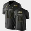 Georgia Bulldogs #17 Dean Jersey Black 2021 National Champions Golden