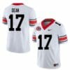 Georgia Bulldogs #17 Nakobe Dean Jersey Game College Football White