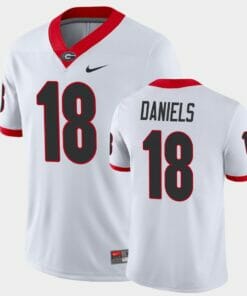 Georgia Bulldogs #18 JT Daniels White Game College Football Jersey