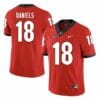 Georgia Bulldogs #18 Jt Daniels NCAA College Football Jersey Red 1