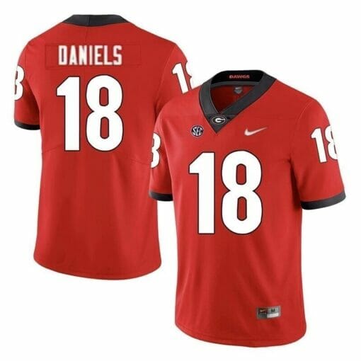 Georgia Bulldogs #18 Jt Daniels NCAA College Football Jersey Red 1