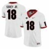 Georgia Bulldogs #18 Xavian Sorey Jr. Game College Football Jersey White