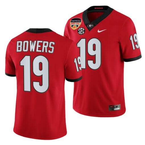 UGA Brock Bowers Jersey #19 2021 Orange Bowl Red College Football